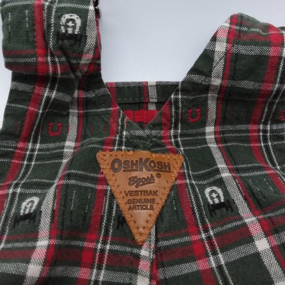 OshKosh B'Gosh Infant Baby Boys Western Theme Overalls Size 12 Months - Picture 7 of 12